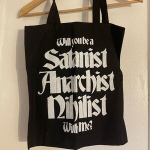 Black and white Boy Genius tote bag 
#goth #girlrock #boygenius